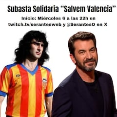 Subasta de camisetas solidarias por la DANA