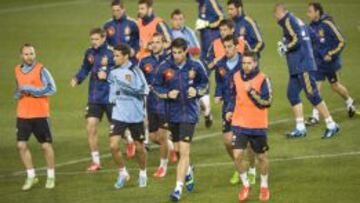 ÚLTIMO ENTRENAMIENTO. Los internacionales se ejercitaron en el Red Bull Arena.