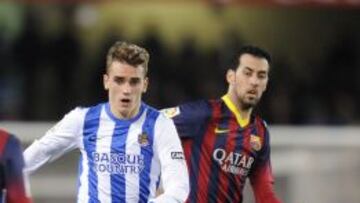 Griezmann, jugador de la Real 