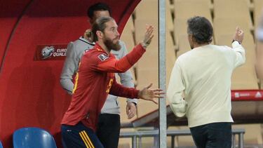 Ramos y Luis Enrique, con España.