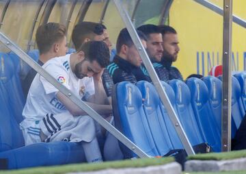 Nacho en el banquillo lesionado 