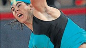 <b>IMPLACABLE. </b>Gran primer set de Hernández... pero gana Nadal.