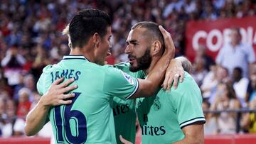 James felicita a Benzema por el Balón de Oro