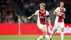 El centrocampista holand&eacute;s del Ajax, Frenkie de Jong, durante un partido.