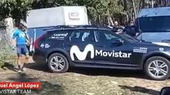 Miguel Ángel López, tercero de La Vuelta, abandona sin problemas físicos aparentes