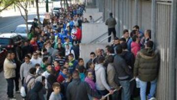 Las entradas se acabaron pronto.