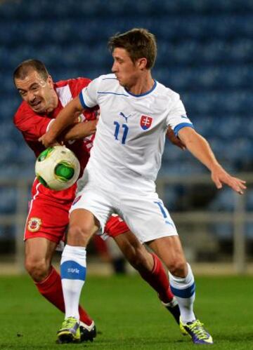 Gibraltar-Eslovaquia. Roy Chipolina y Jakub Sylvestr.