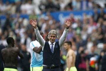 El emotivo último partido de Pellegrini con Manchester City