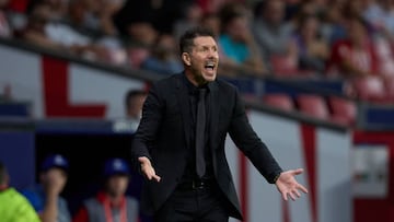 Diego Simeone, durante el partido contra el Oporto en Champions.