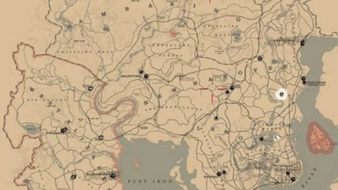 Así es el mapa de Red Dead Redemption 2 al completo (alta resolución ...