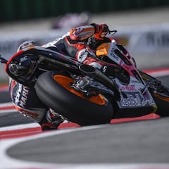 Márquez ya se ha olvidado de la avería de su Honda