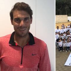 El emocionante detalle de Rafa Nadal con los alumnos de un colegio de Sevilla