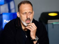 Pellegrino Matarazzo, entrenador de la Real Sociedad, en el partido de Copa ante Osasuna.