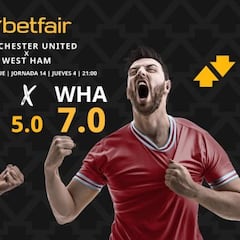 Manchester United vs. West Ham: horario, dónde ver, pronósticos y clasificación