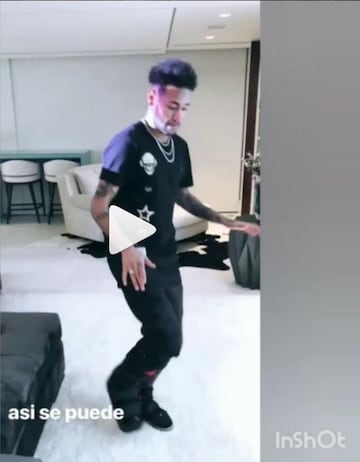 El brasileño no puede dejar de bailar, aunque sea cojo.