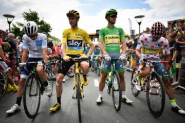 Adam Yate, Chris Froome, Peter Sagan y Rafal Majka.