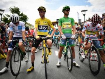 Adam Yate, Chris Froome, Peter Sagan y Rafal Majka.