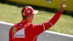 Sebastian Vettel on pole as Ferrari lock down front row