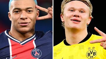 Mbapp&eacute; y Haaland, los objetos de deseo del Real Madrid para el futuro.