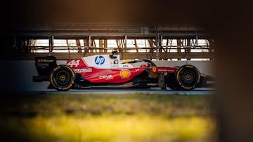 Lewis Hamilton, en los test de pretemporada en el Circuito de Barcelona-Cataluña.