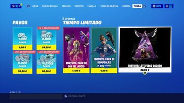 Fortnite: el lote Fuego Oscuro ya está disponible