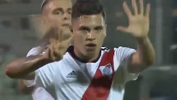 Así le dedica Quintero su gol a Rodrigo Mora