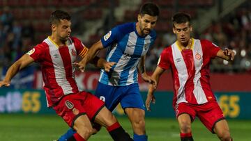 El Girona contra el Málaga.