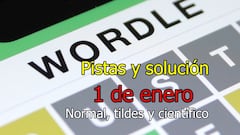 Wordle en español, científico y tildes para el reto de hoy 1 de enero: pistas y solución