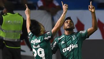 Miguel &Aacute;ngel Borja marca en la final ante Corinthians