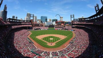 Una imagen del majestuoso Busch Stadium.