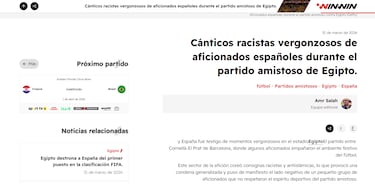 “Cánticos racistas vergonzosos”