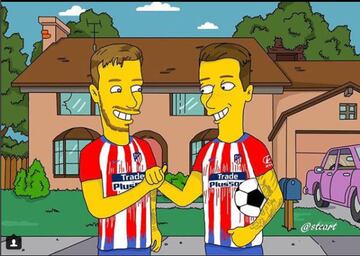 Así se ven los cracks del fútbol en los Simpsons