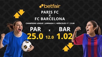 Paris FC vs. FC Barcelona: horario, dónde ver, pronósticos y clasificación