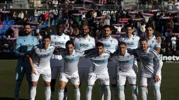 El once inicial del Cádiz CF en Elda. Foto: LaLiga