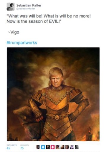 Trump como un héroe