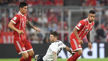 James Rodríguez sufre molestias musculares.