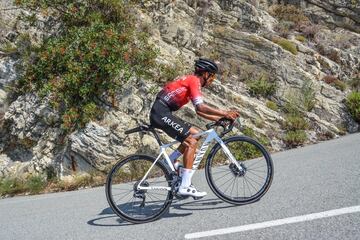 Nairo Quintana entrena en las carreteras de Mónaco tras volver a Europa en el vuelo del deporte colombiano. El ciclista del Arkéa-Samsic piensa en el Tour de Francia.