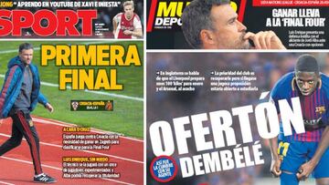 Luis Enrique, la supuesta oferta por Dembélé, en portada