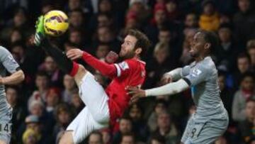 Mata, jugador del Manchester United.