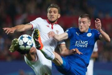 Daniel Carrico y Jamie Vardy.