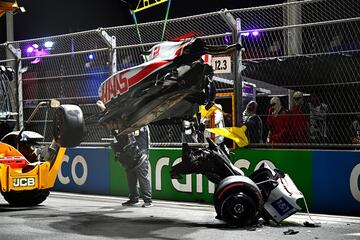 Durísimo accidente de Mick Schumacher cuando iba a mucha velocidad durante la Q2