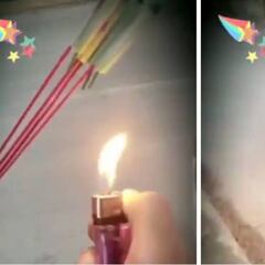 Barcelona's Vidal lights fireworks in friend's behind