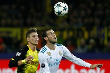 Real Madrid's Gareth Bale in action against Borussia Dortmund.