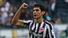 Vallejo, con el Eintracht.