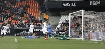 Gol de Rodrigo al Getafe en los cuartos de final de Copa.