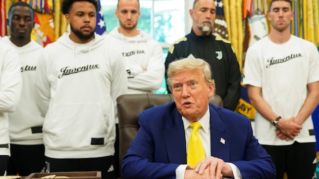 Trump habla de guerra y mujeres... ¡Con la Juve!