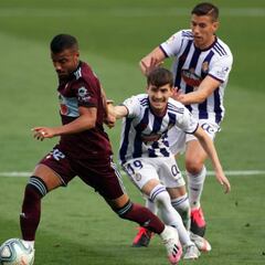 El Celta ha puntuado en 18 de sus 30 visitas a Valladolid