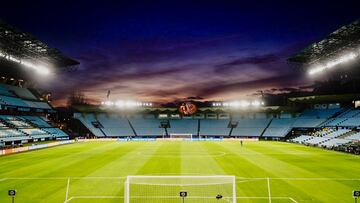 Panorámica del estadio de Balaídos.