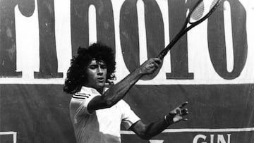 El tenista español Juan Aguilera, durante un partido.