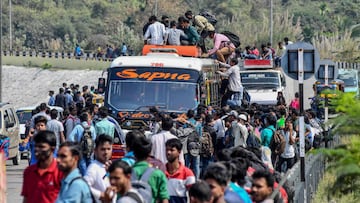 Población india en Guwahati.